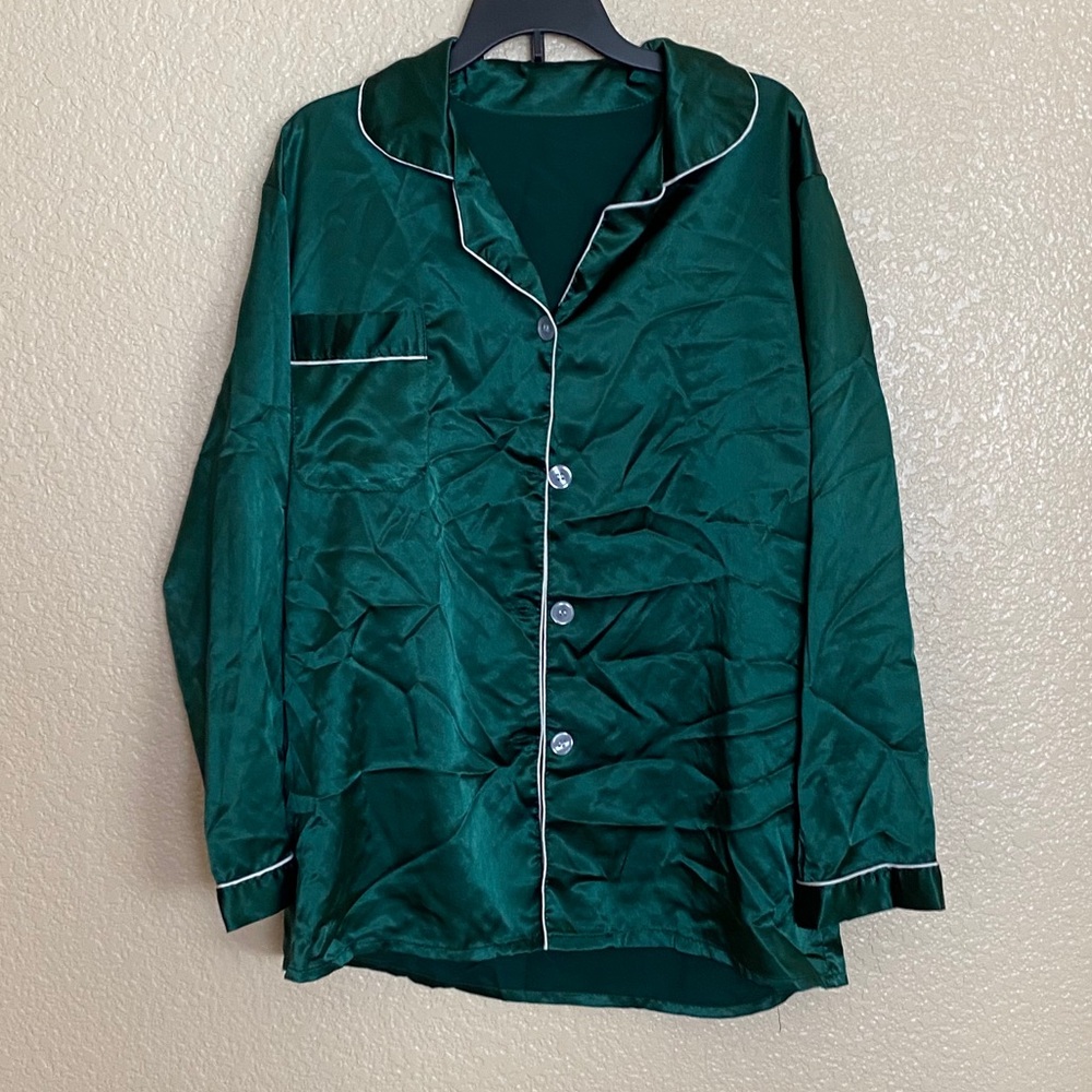 Emerald Satin SET please look at all pics